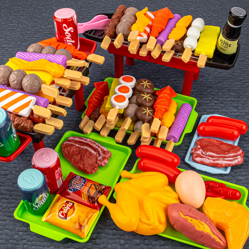 Kids Outdoor Bbq - Mini Kitchen Pretend Play Toys Barbecue