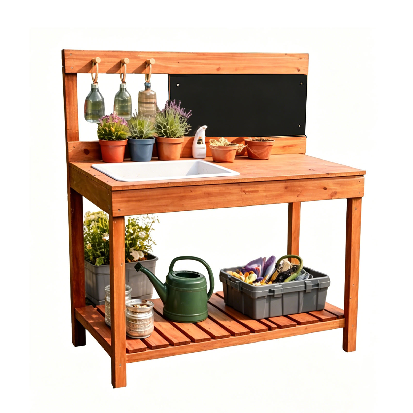 Kids Outdoor Garden - Wooden Potting Benches For Children Outdoor