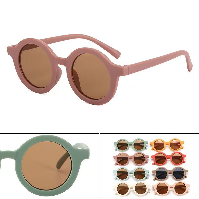 Kids Outdoor Frame - 1/8pcs Children's Sunglasses Inset Style Round
