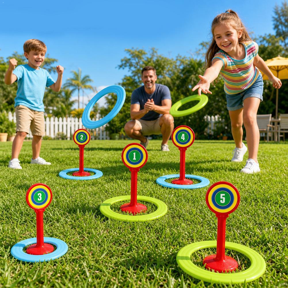 Kids Outdoor Yard Toys - Kids Plastic Game Set Outdoor Lawn