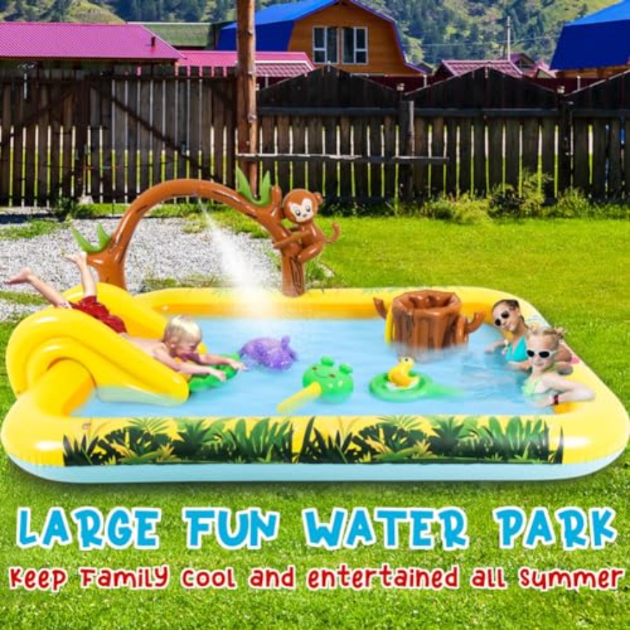 Outdoor inflatable jungle anim - Kids Outdoor Garden recension och pris