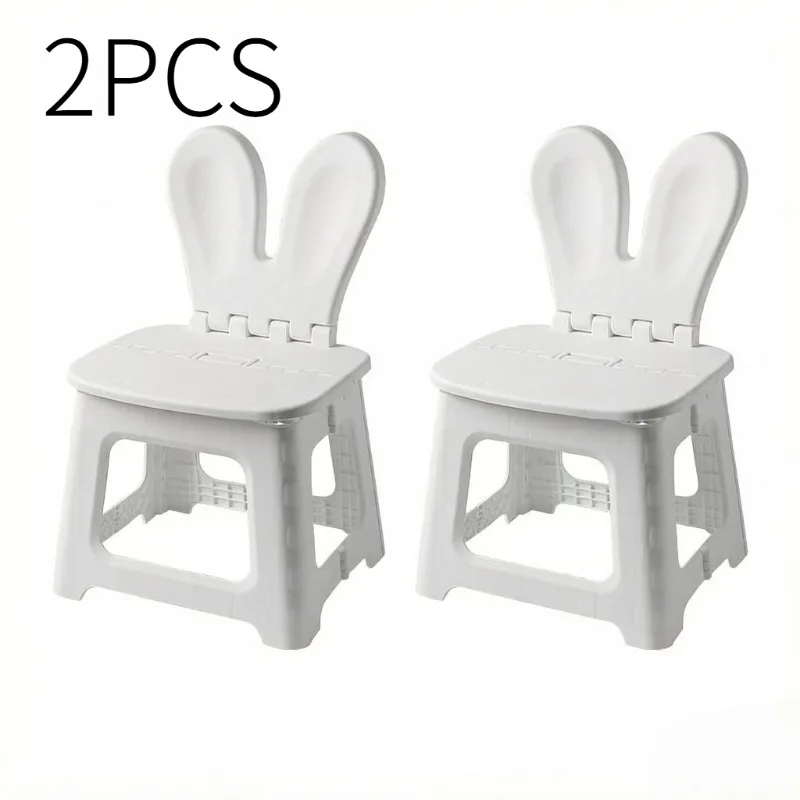 2PCS Thickened Rabbit Cartoon  - Kids Outdoor Folding Chair recension och pris