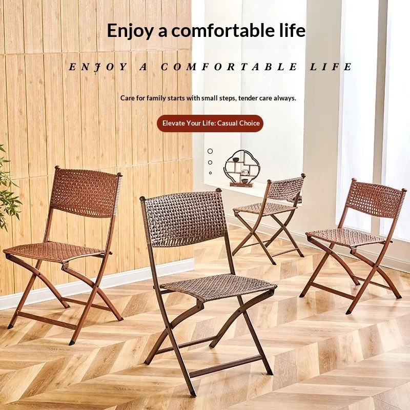 Portable Folding Rattan Dining - Kids Outdoor Folding Chair recension och pris
