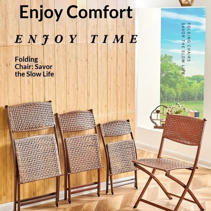 Portable Folding Rattan Dining - Kids Outdoor Folding Chair recension och pris