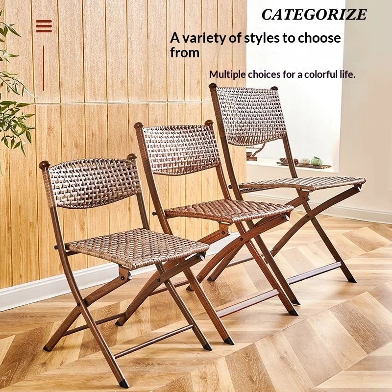 Portable Folding Rattan Dining - Kids Outdoor Folding Chair recension och pris