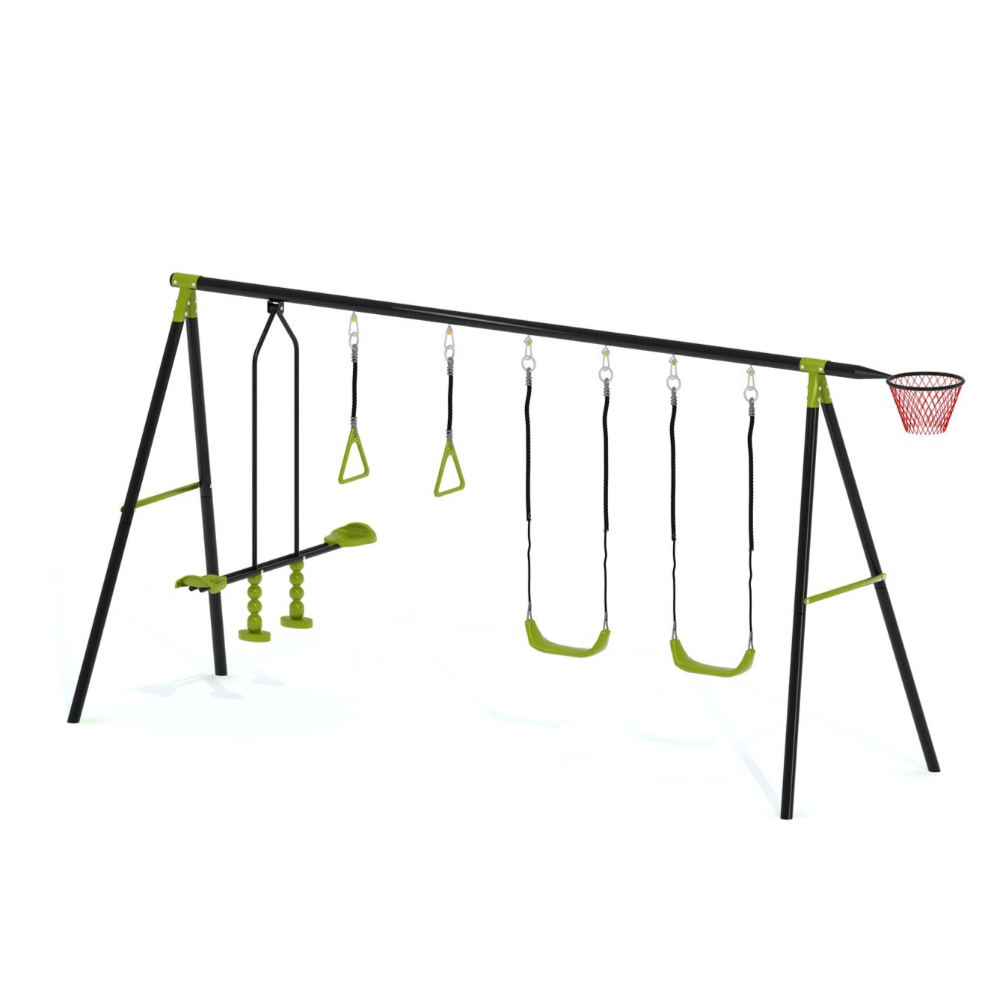 3-in-1 Kids Swing Slide Climbi - Kids Outdoor Swing Set With Slide recension och pris