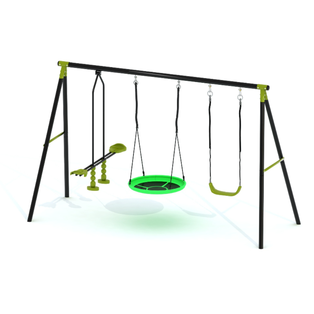 3-in-1 Kids Swing Slide Climbi - Kids Outdoor Swing Set With Slide recension och pris
