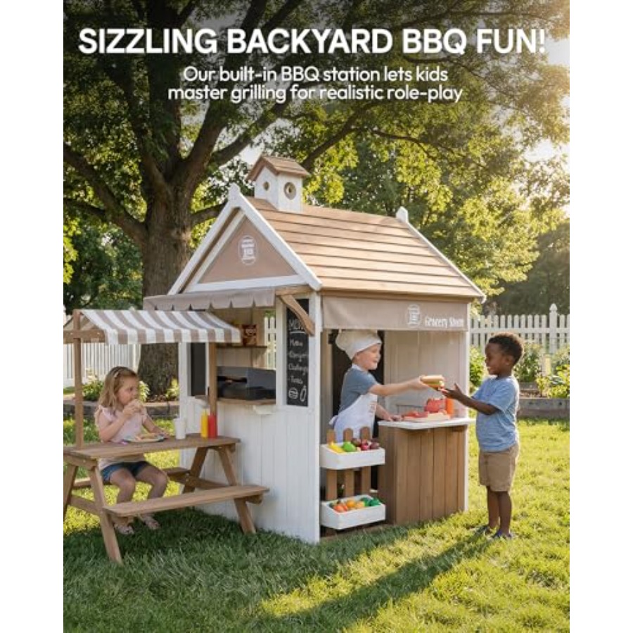 Outdoor kids playhouse for age - Kids Outdoor Bbq recension och pris