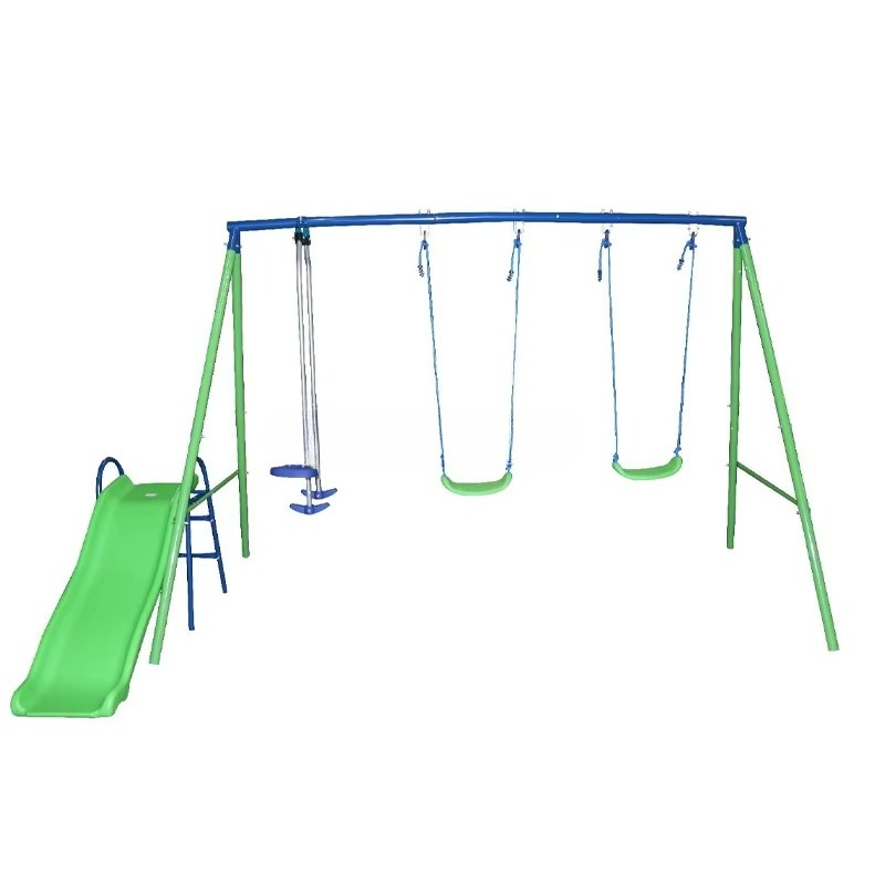 Swing and Slide Set Outdoor Ki - Kids Outdoor Swing Set With Slide recension och pris