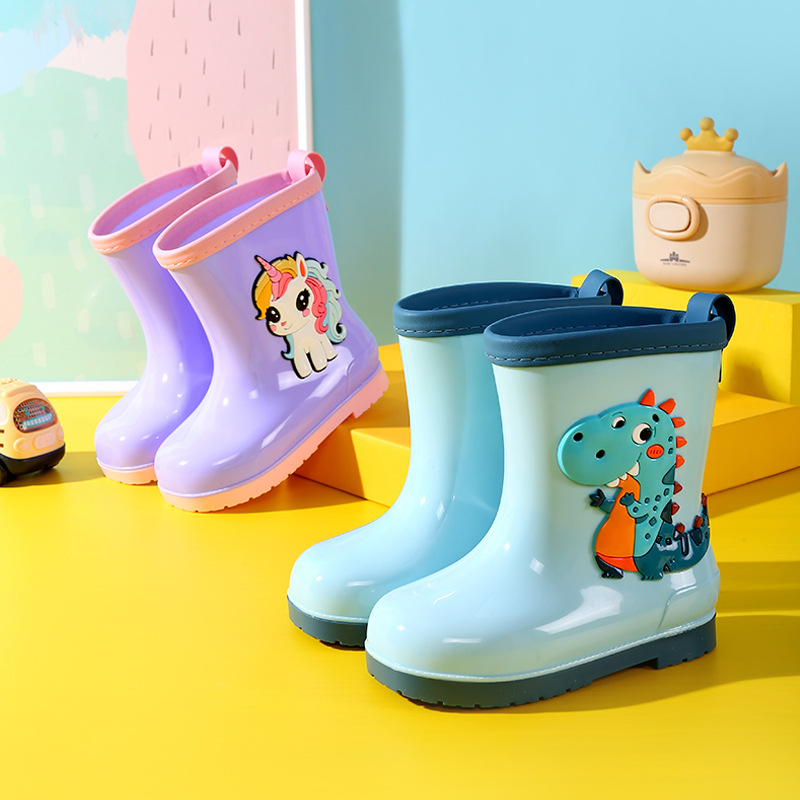 Rainy day boy girl cartoon din - Kids Outdoor Garden recension och pris