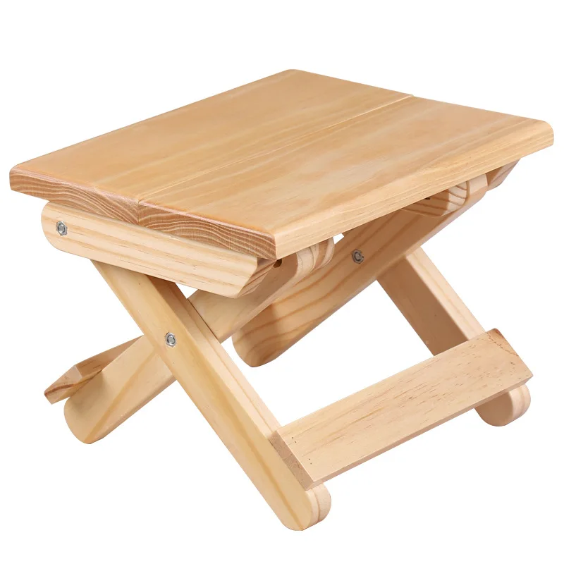 Pine Wood Folding Stool Portab - Kids Outdoor Folding Chair recension och pris
