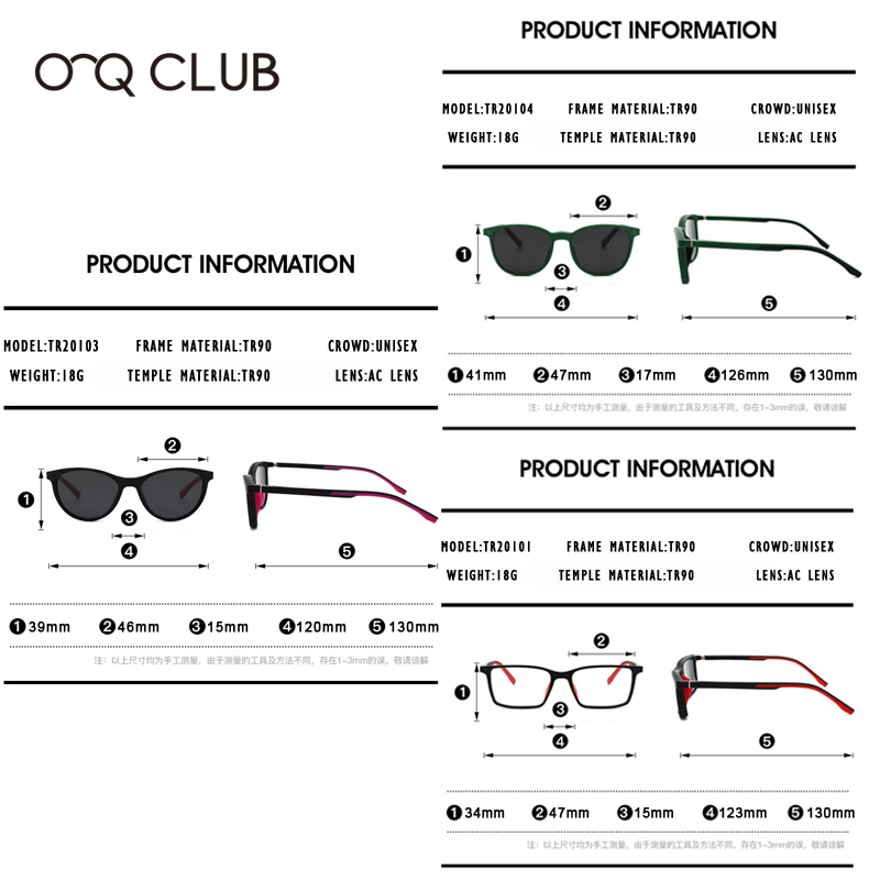 O-Q CLUB Kids Fashion Sunglass - Kids Outdoor Frame recension och pris