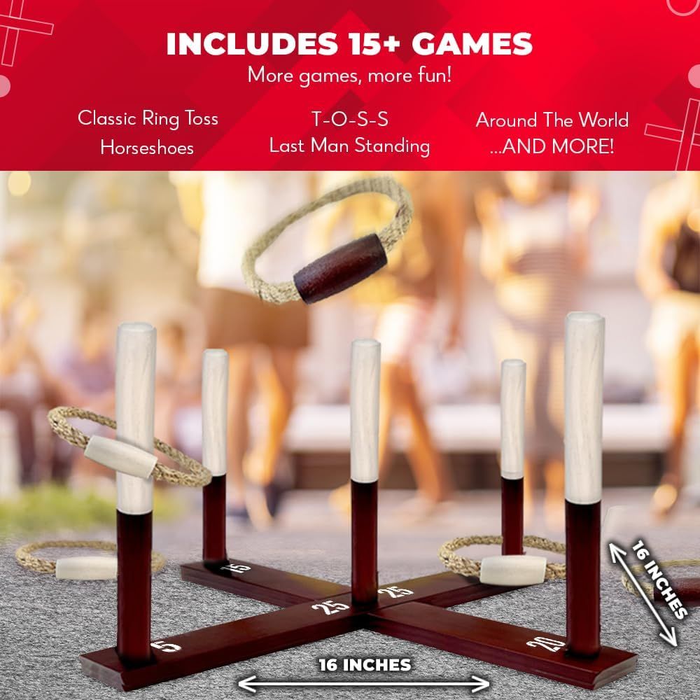 Ring Toss Game All Weather - E - Kids Outdoor Yard Toys recension och pris