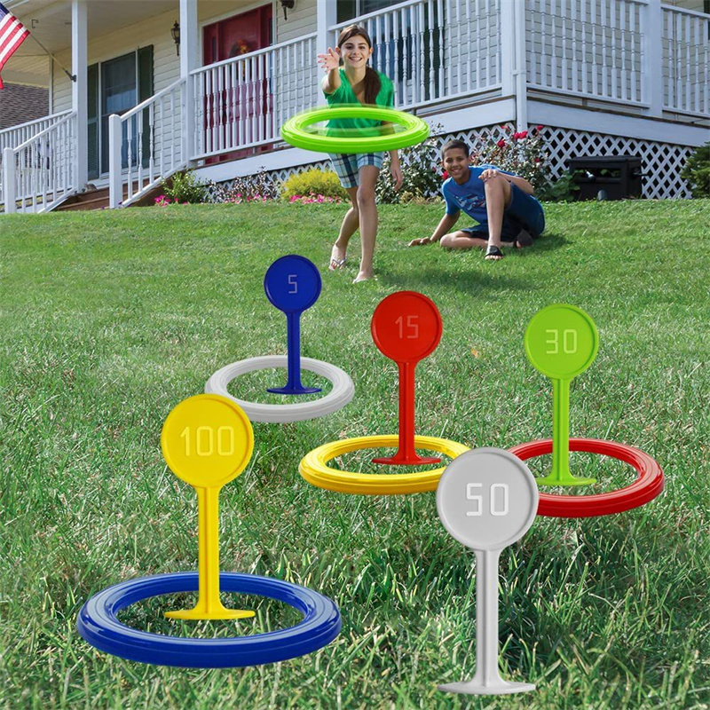 Plastic Ring Toss Game for Kid - Kids Outdoor Yard Toys recension och pris