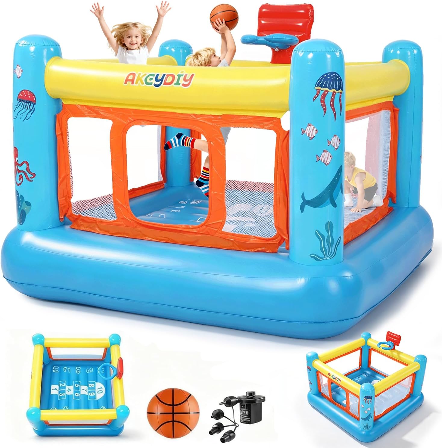 Bounce House, PVC Inflatable B - Kids Outdoor Jump House recension och pris