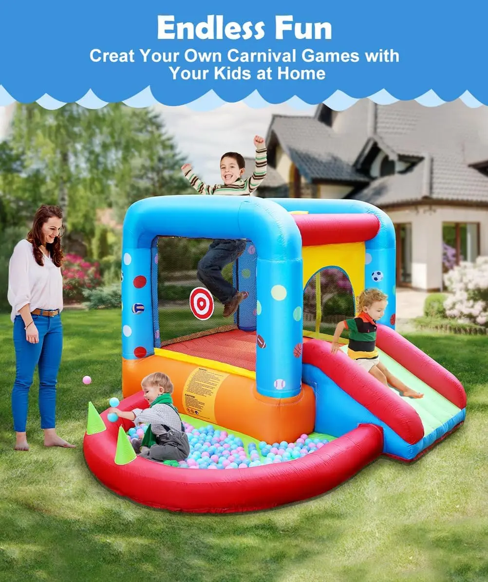 Step4Fun Inflatable Bounce Hou - Kids Outdoor Jump House recension och pris