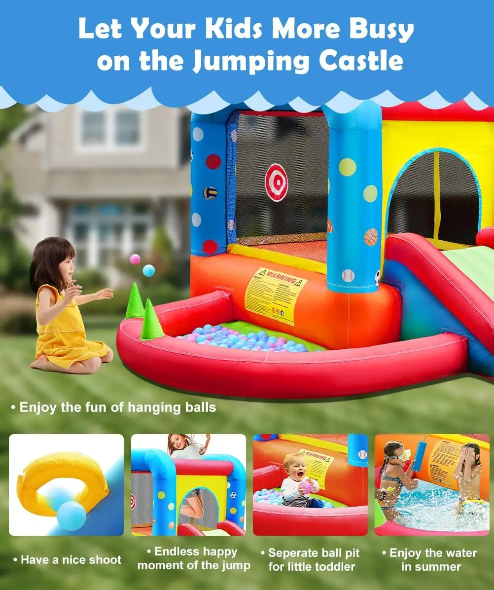 Step4Fun Inflatable Bounce Hou - Kids Outdoor Jump House recension och pris