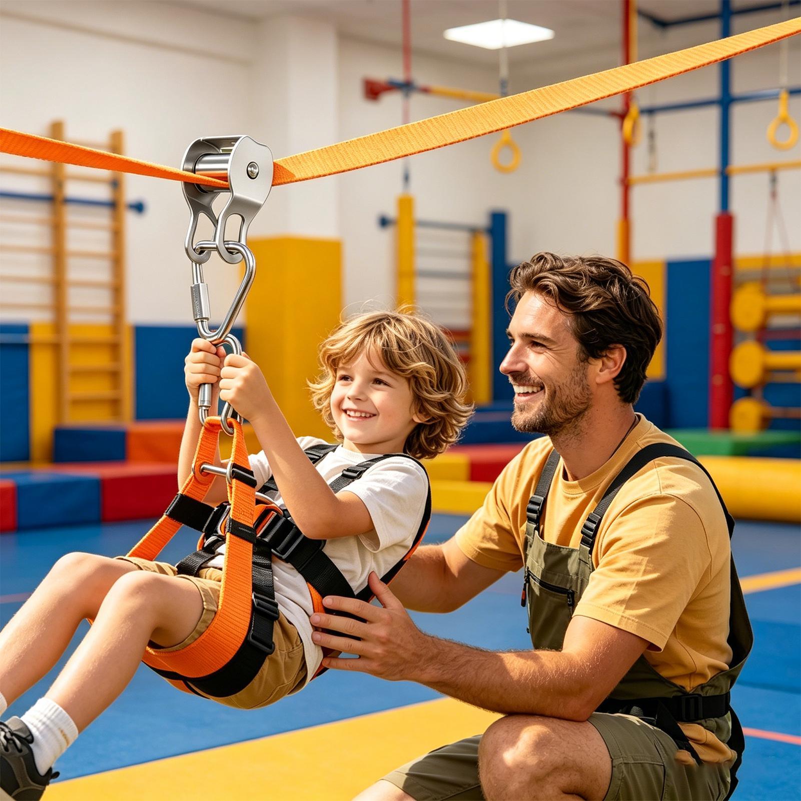 Zip Line for Kids Balance Fun  - Kids Outdoor Yard Toys recension och pris