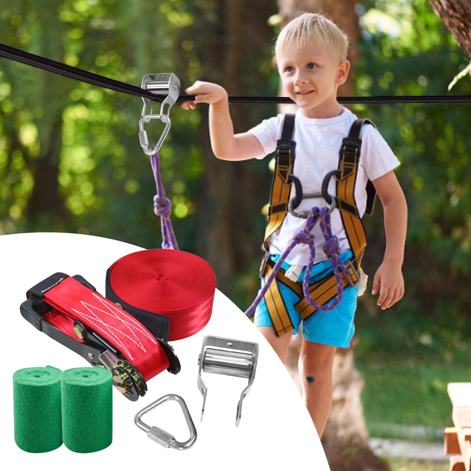 Zip Line for Kids Balance Fun  - Kids Outdoor Yard Toys recension och pris