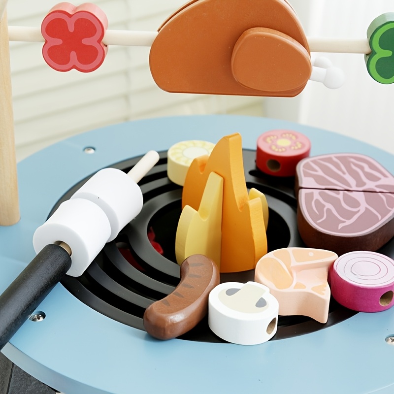 Wooden Barbecue Playset For Ki - Kids Outdoor Bbq recension och pris