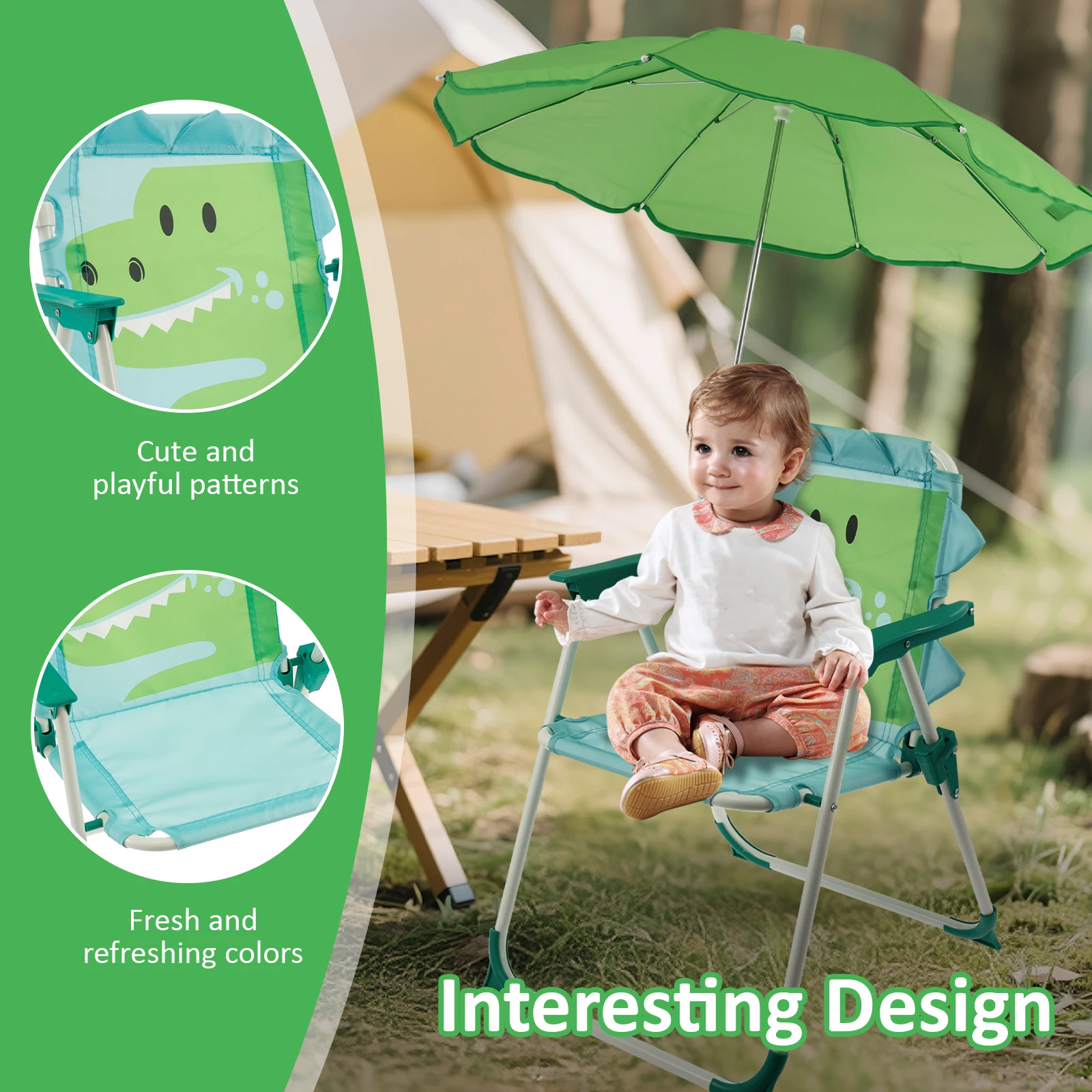 Kids Folding Beach Chair With  - Kids Outdoor Folding Chair recension och pris