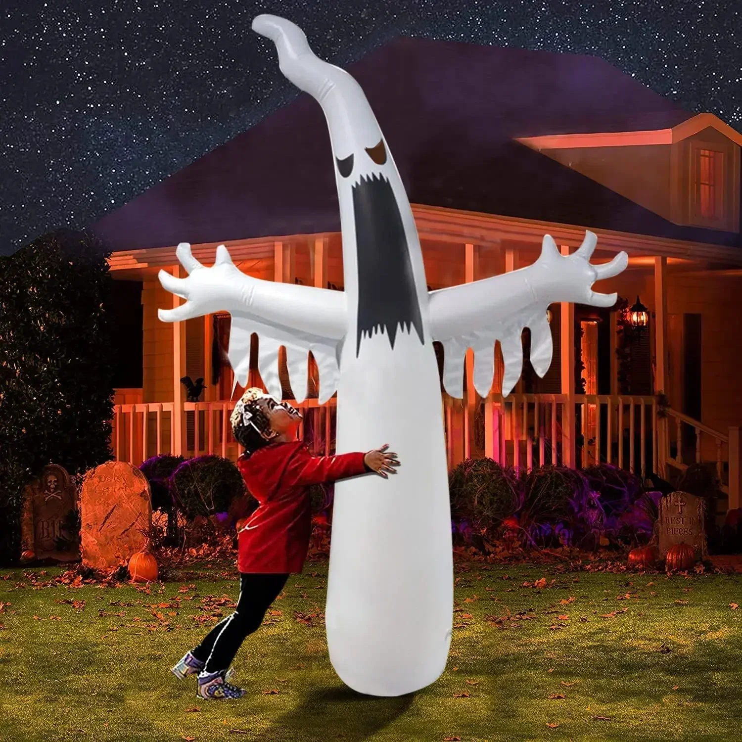 Halloween Inflatable Scary Gho - Kids Outdoor Yard Toys recension och pris