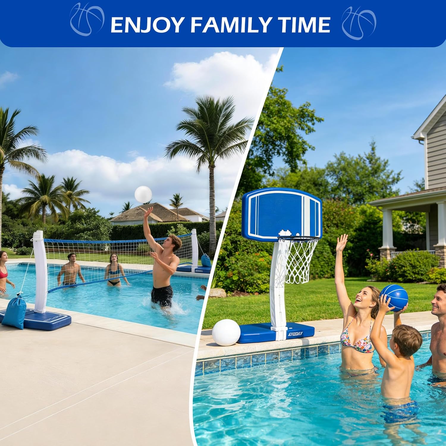 Above Ground Pool Basketball H - Kids Outdoor Water recension och pris