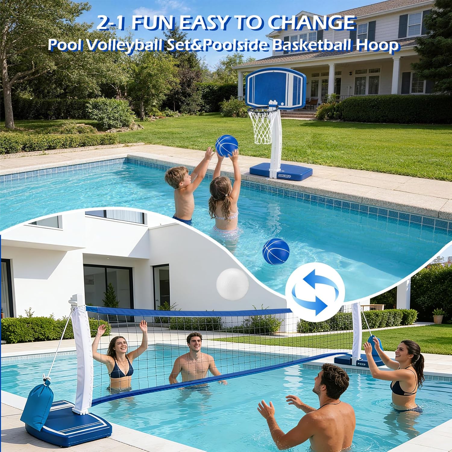 Above Ground Pool Basketball H - Kids Outdoor Water recension och pris
