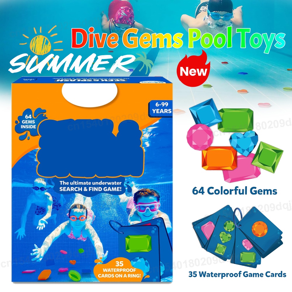 Dive Gems Pool Toys Colorful G - Kids Outdoor Learning Activities recension och pris