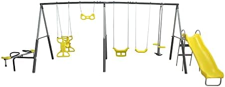 Sun Playground Metal A Fe Kids - Kids Outdoor Swing Set With Slide recension och pris