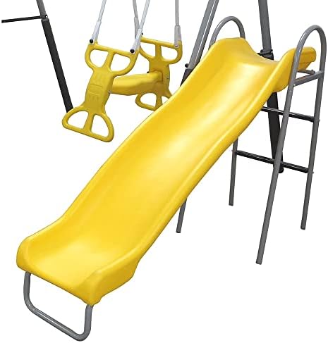 Sun Playground Metal A Fe Kids - Kids Outdoor Swing Set With Slide recension och pris