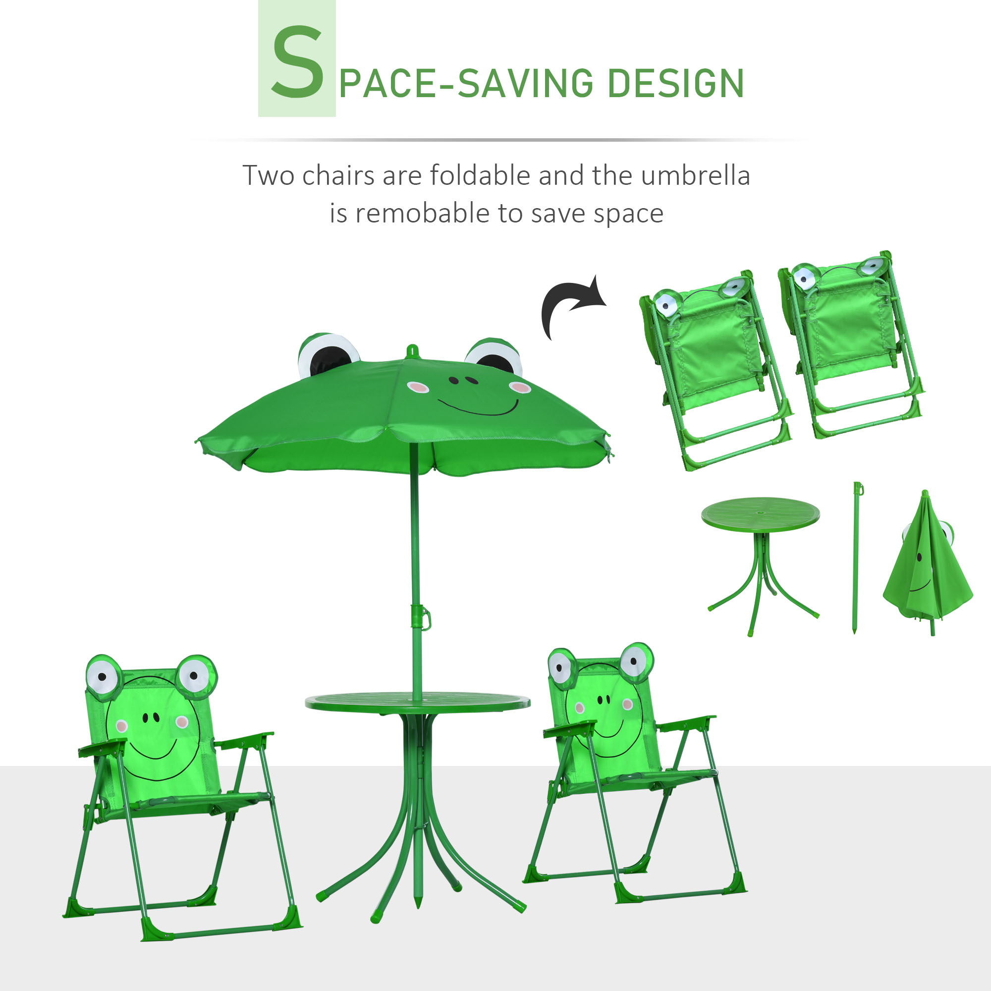 Kids Table and Chair Set, Outd - Kids Outdoor Folding Chair recension och pris