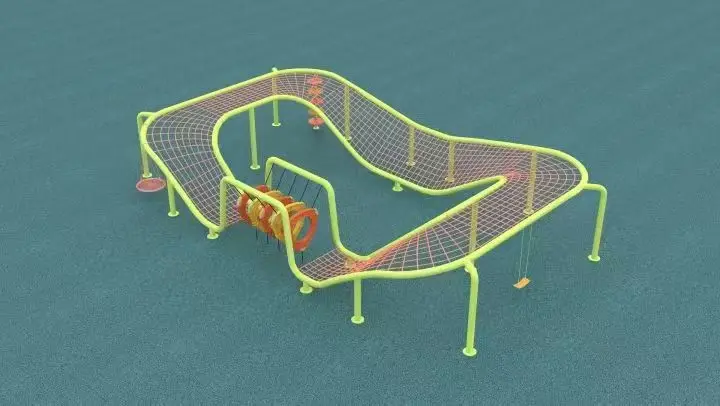 &Custom Plastic Rope Net Climb - Kids Outdoor Yard Equipment recension och pris