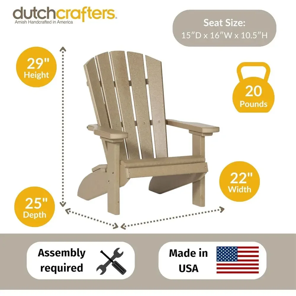 Poly Kids Adirondack Chair, Ou - Kids Outdoor Adirondack Chair recension och pris