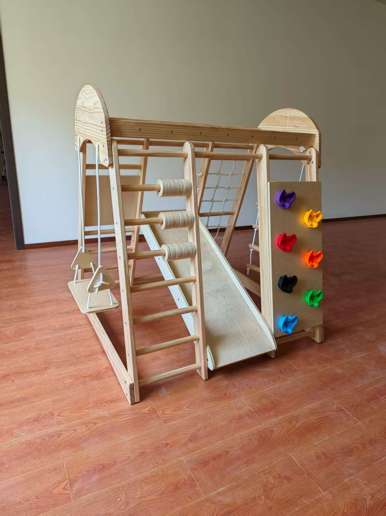 Wooden Kids Climbing Frame Lad - Kids Indoor Outdoor Games recension och pris