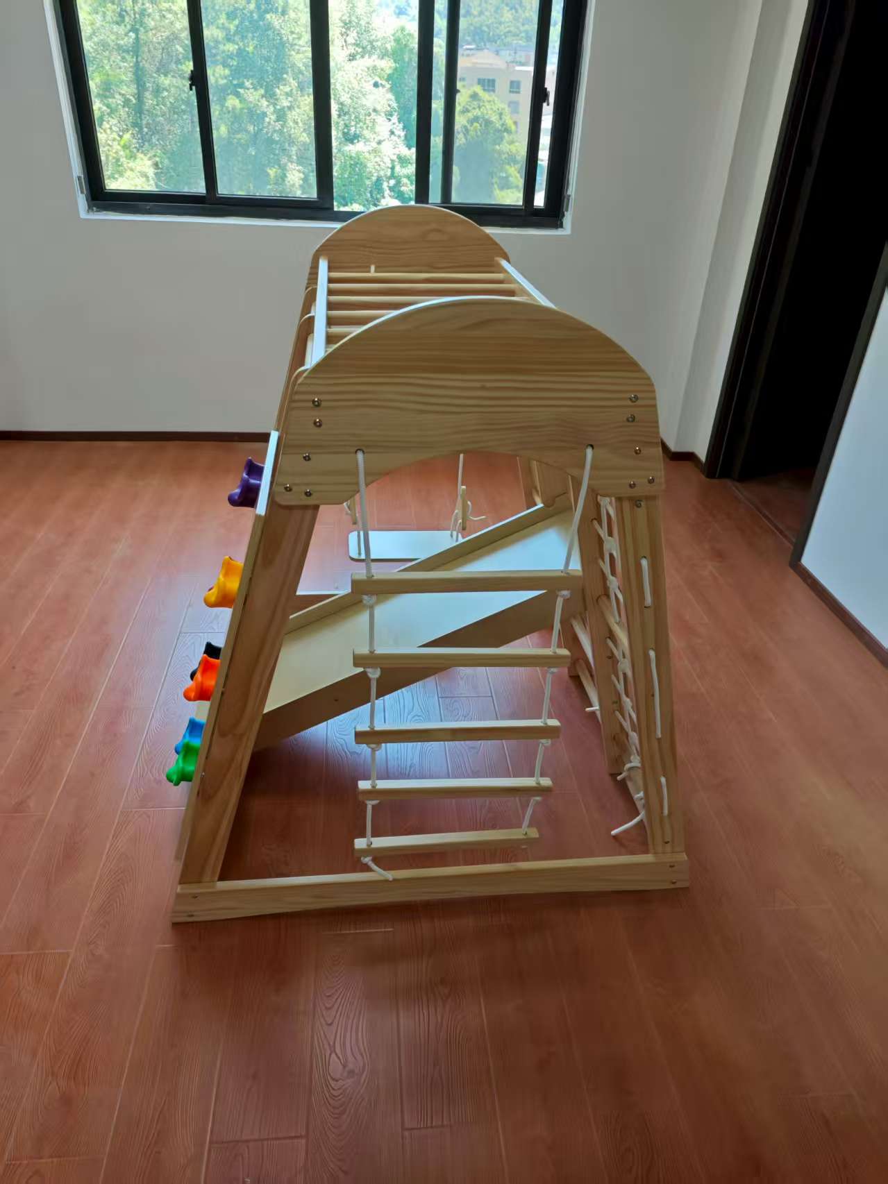 Wooden Kids Climbing Frame Lad - Kids Indoor Outdoor Games recension och pris