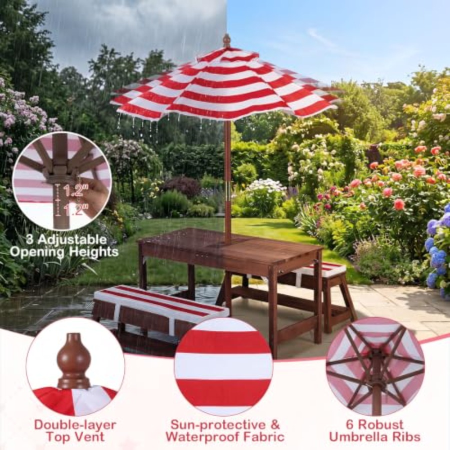 Outdoor kids picnic table for  - Kids Outdoor Water recension och pris