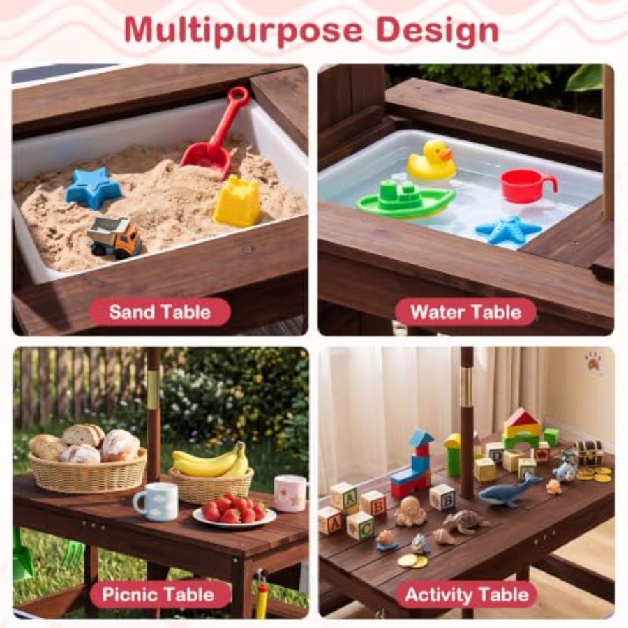 Outdoor kids picnic table for  - Kids Outdoor Water recension och pris