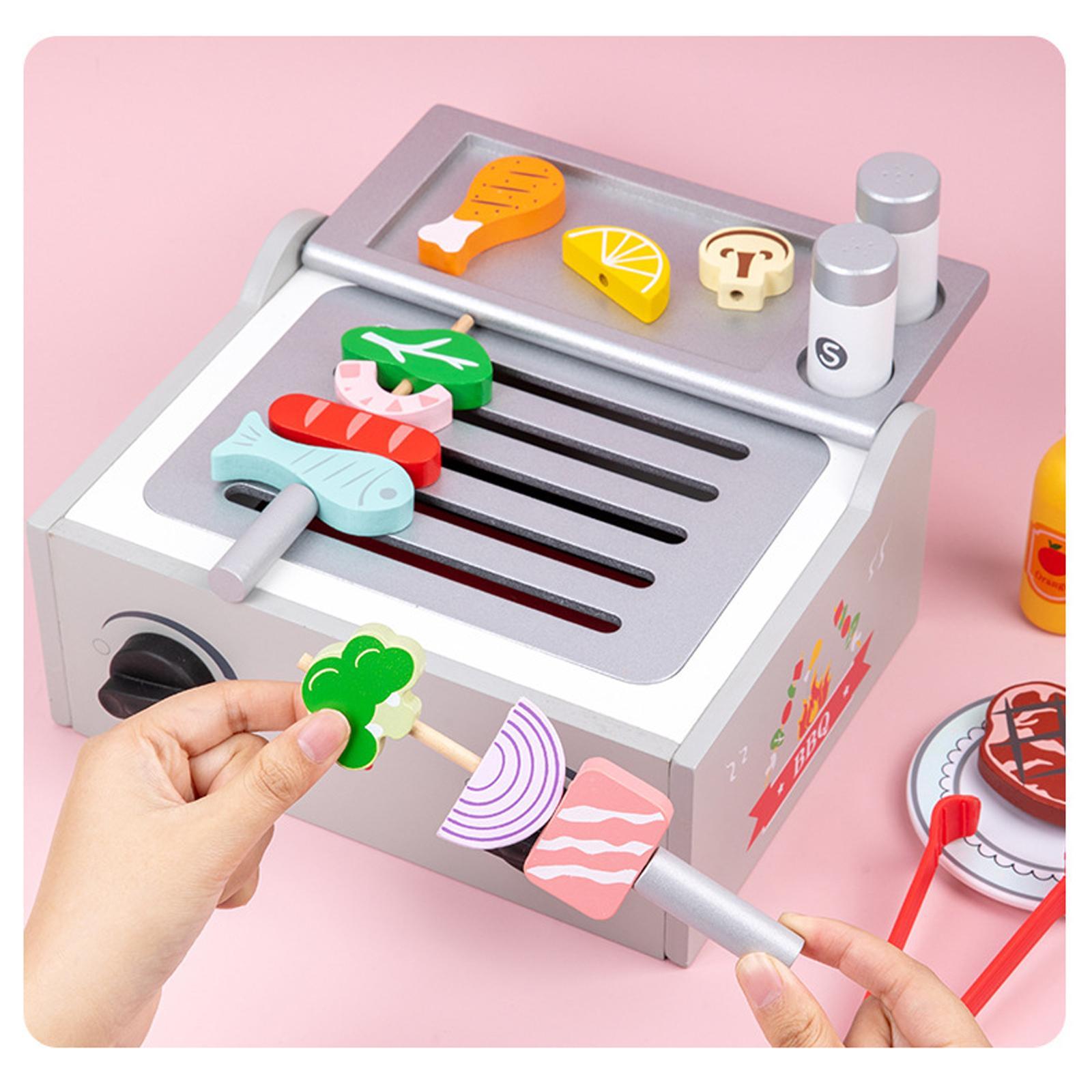 Kids Wooden Barbecue Playset - - Kids Outdoor Bbq recension och pris