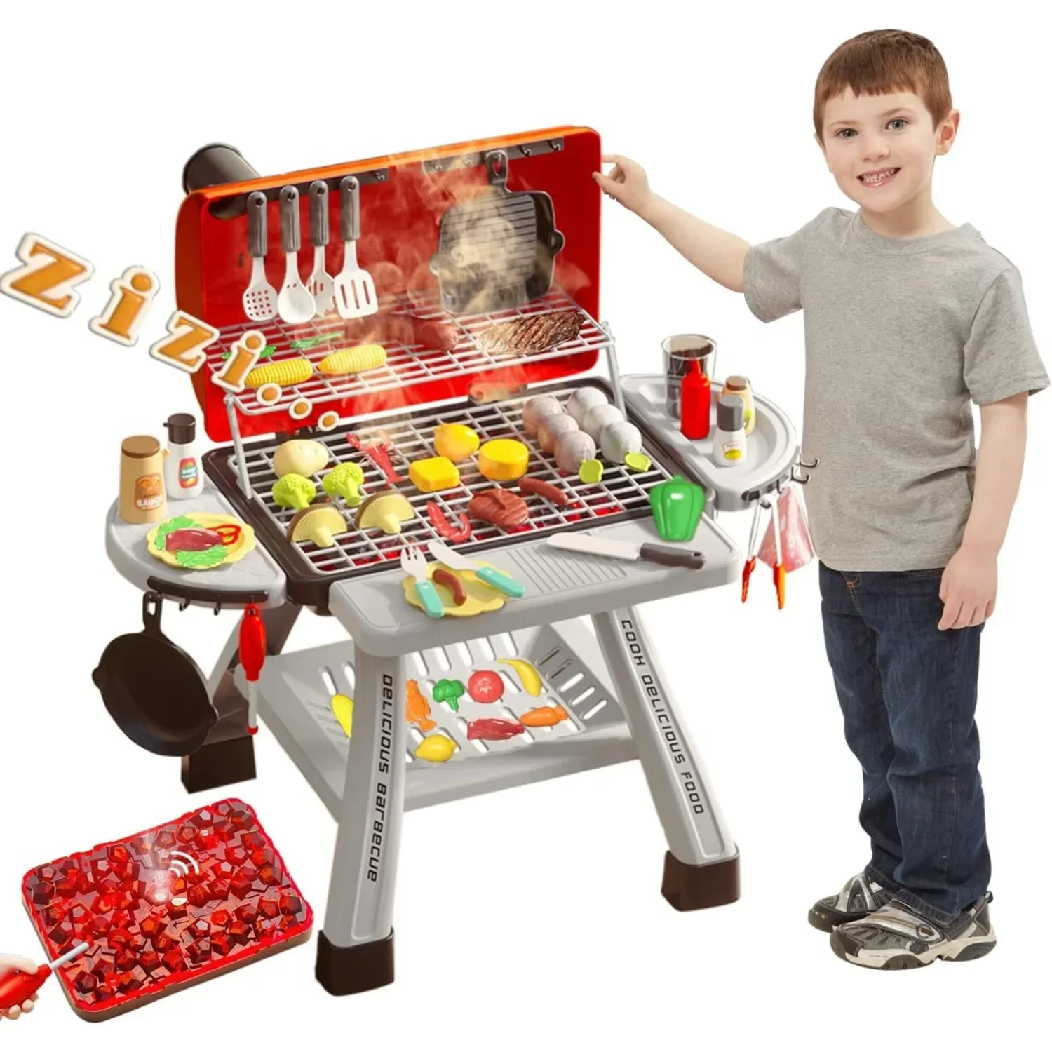 Barbecue Grill Toy Set Kids BB - Kids Outdoor Bbq recension och pris