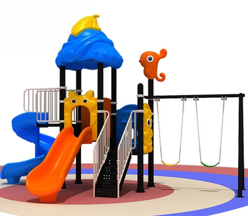 Large Durable Plastic  Kids' S - Kids Outdoor Swing Set With Slide recension och pris
