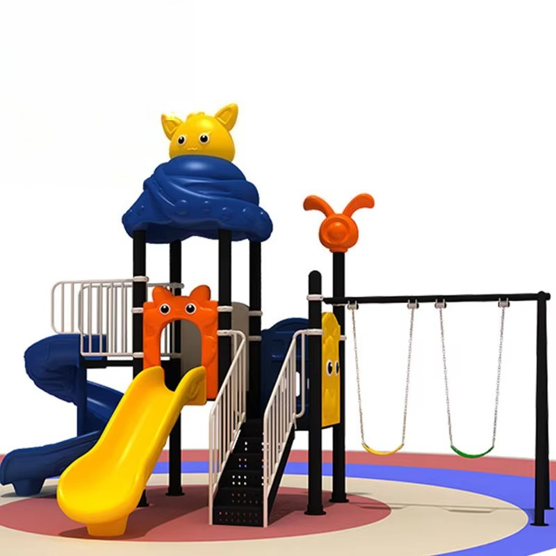 Large Durable Plastic  Kids' S - Kids Outdoor Swing Set With Slide recension och pris