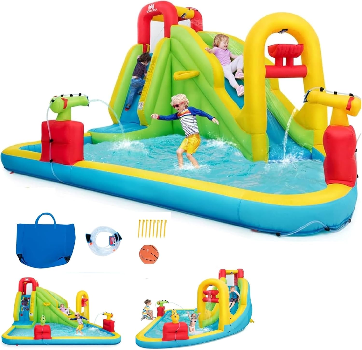 Mega Inflatable Water Park Bou - Kids Outdoor Water recension och pris