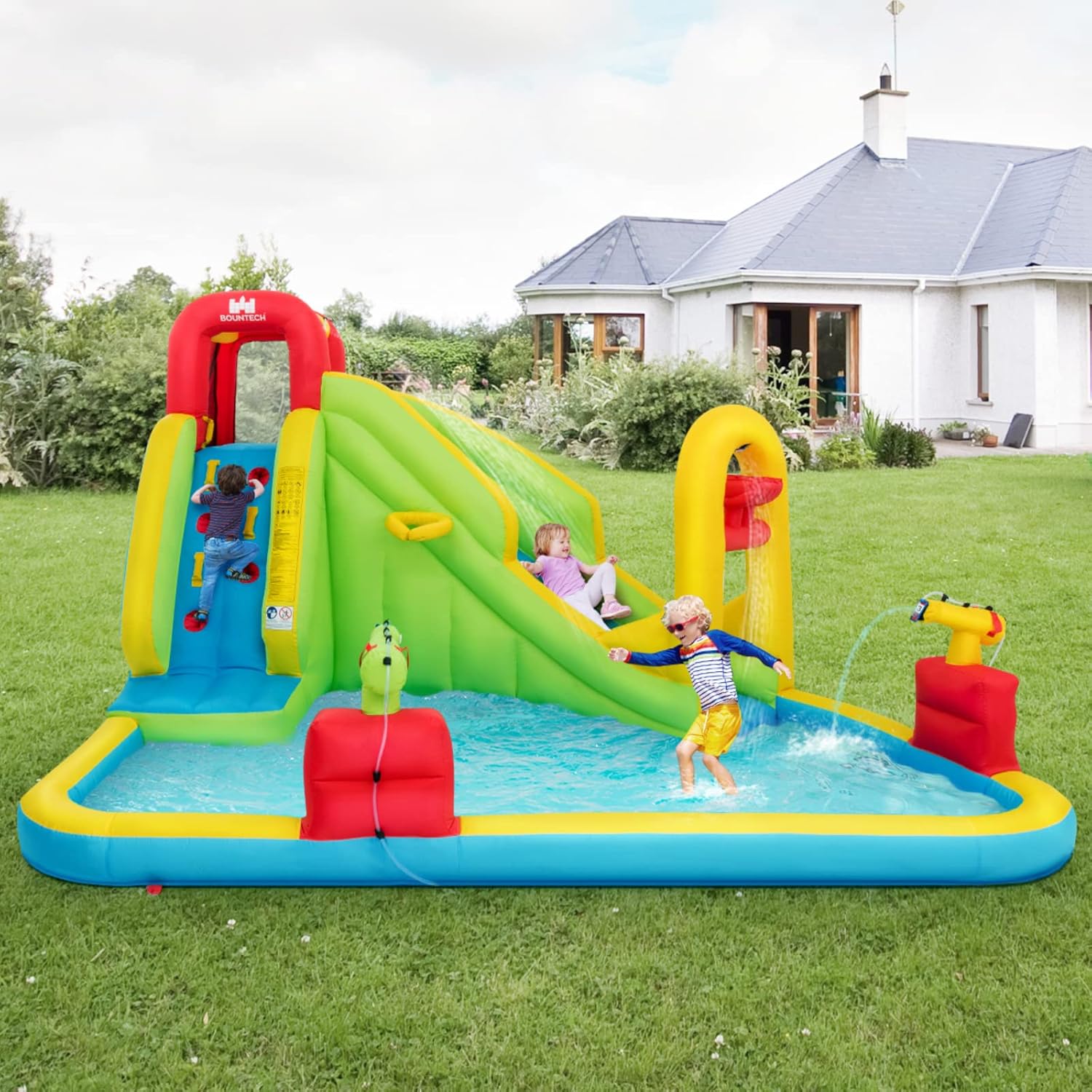 Mega Inflatable Water Park Bou - Kids Outdoor Water recension och pris