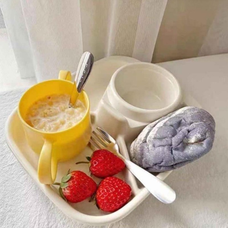 21cm Breakfast Divided Plate P - Kids Outdoor Bbq recension och pris