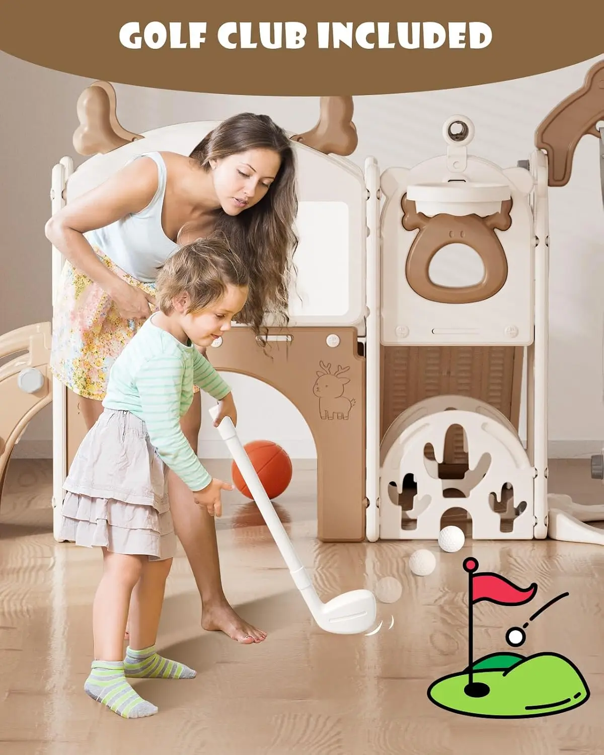 13-in-1 Toddler Slide and Swin - Kids Outdoor Swing Set With Slide recension och pris