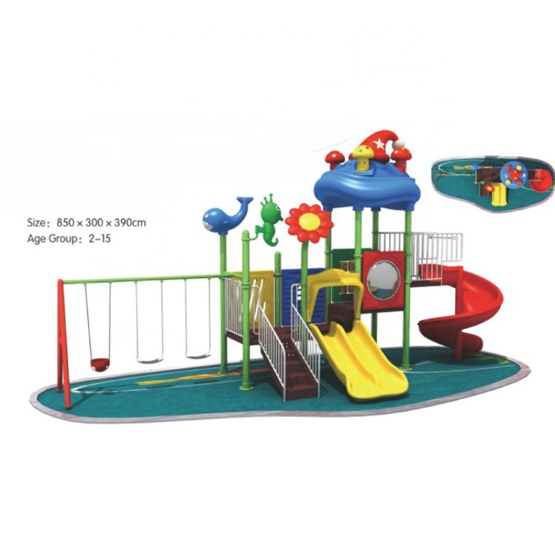 Wholesale Low Price Outdoor Am - Kids Outdoor Swing Set With Slide recension och pris