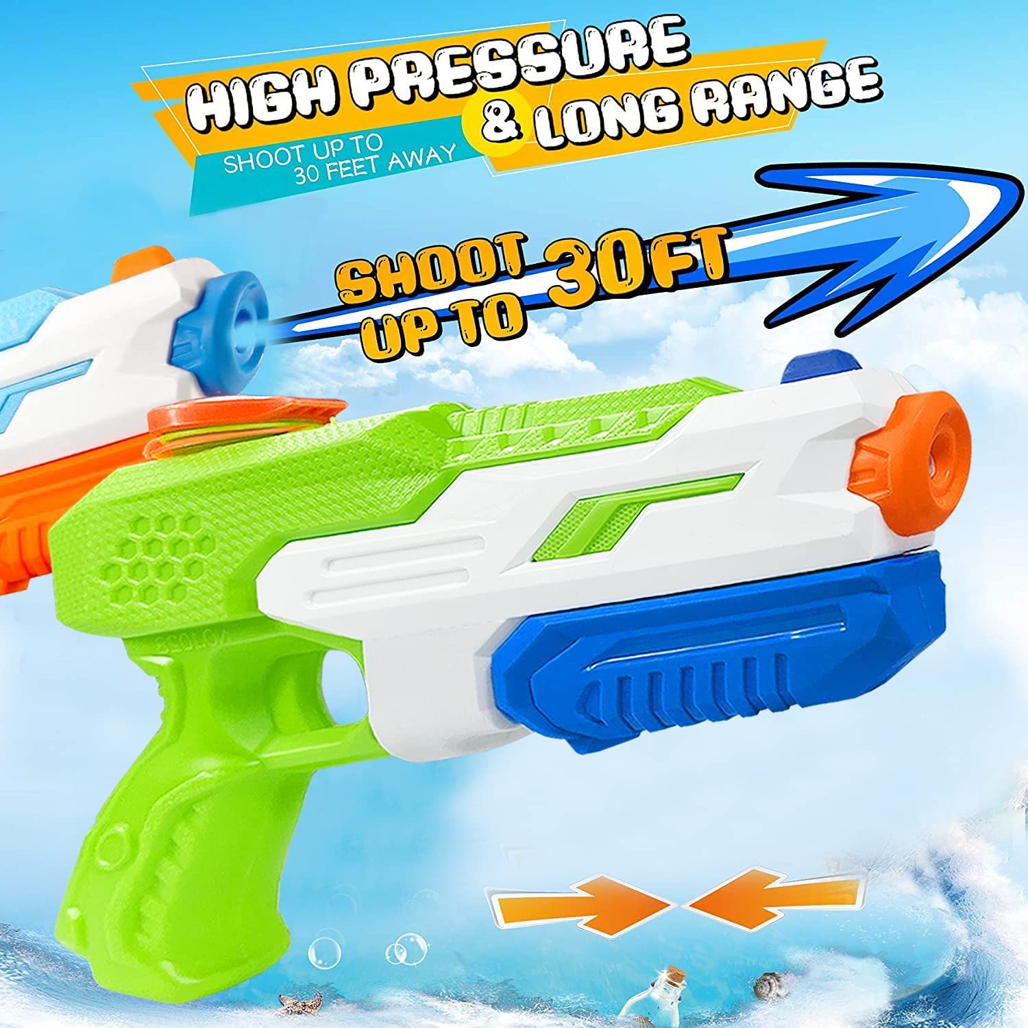 600CC Water Guns Summer Soaker - Kids Outdoor Yard Toys recension och pris