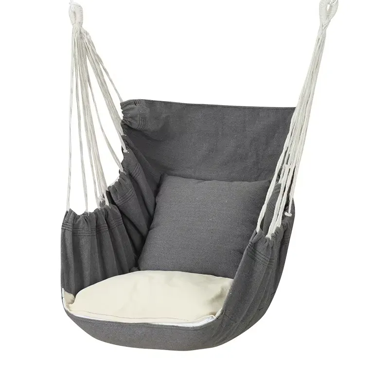 Canvas Hammock Swing Chair wit - Kids Outdoor Garden recension och pris