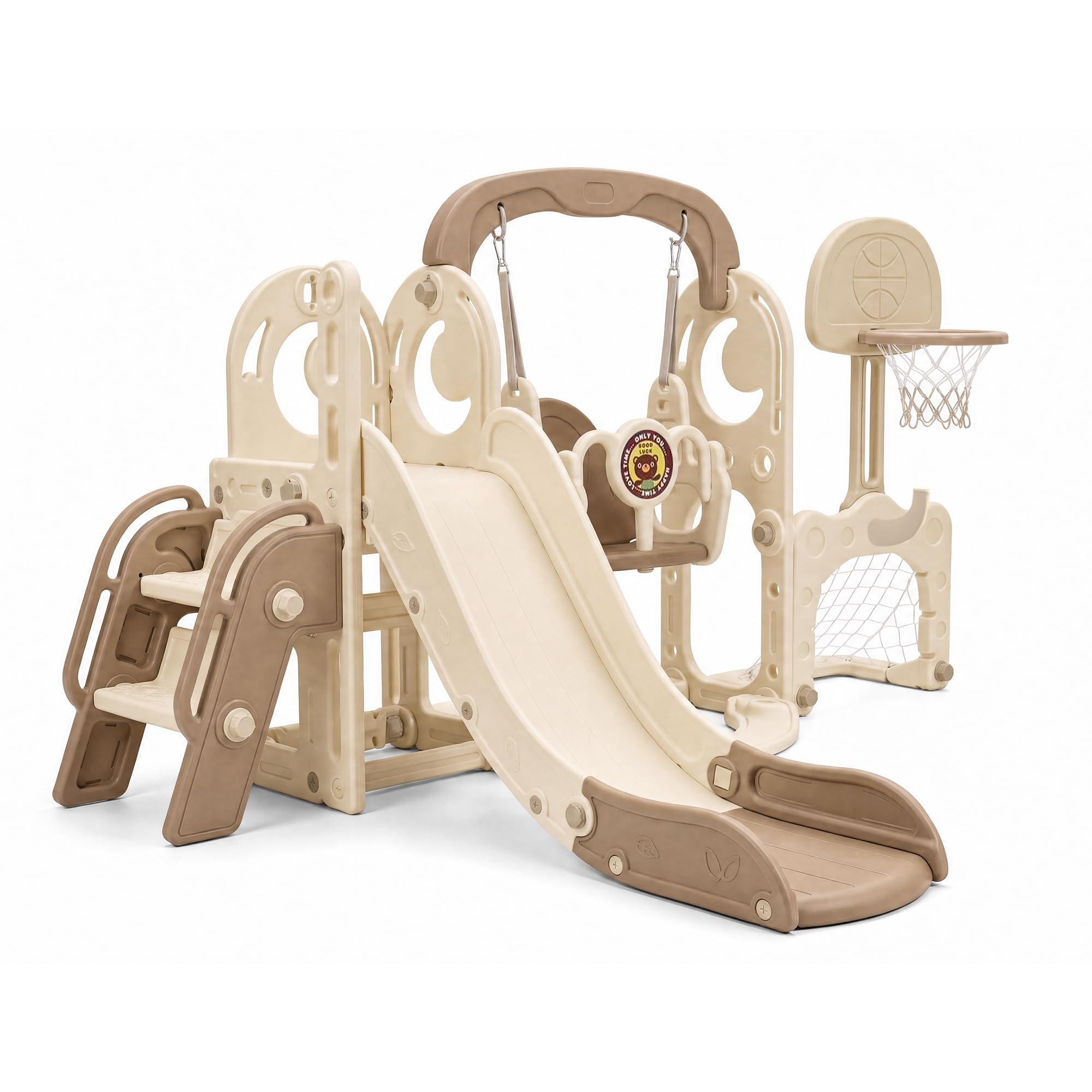 7 In 1 Kids Slide And Swing Se - Kids Outdoor Swing Set With Slide recension och pris